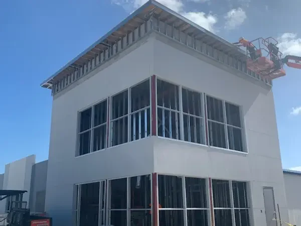Construction site in Lakeland, FL, with a building under development, managed by an experienced owner's representative.
